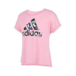 adidas Toddler Girls Short Sleeve Dolman Waist T-shirt Pick Size
